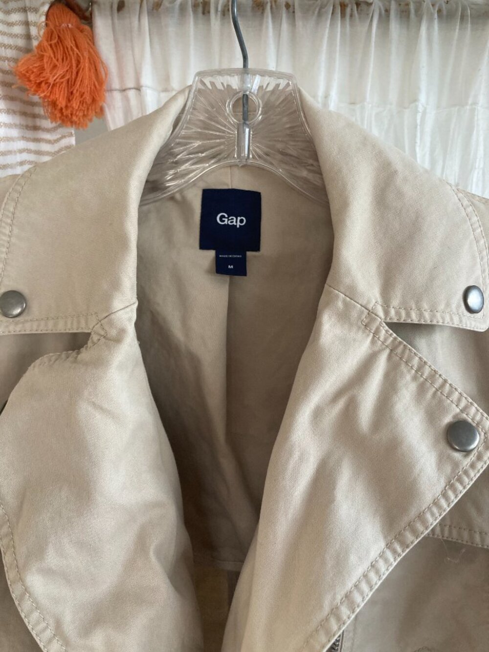 Spring Cropped Trench Coat - Picture 3 of 5